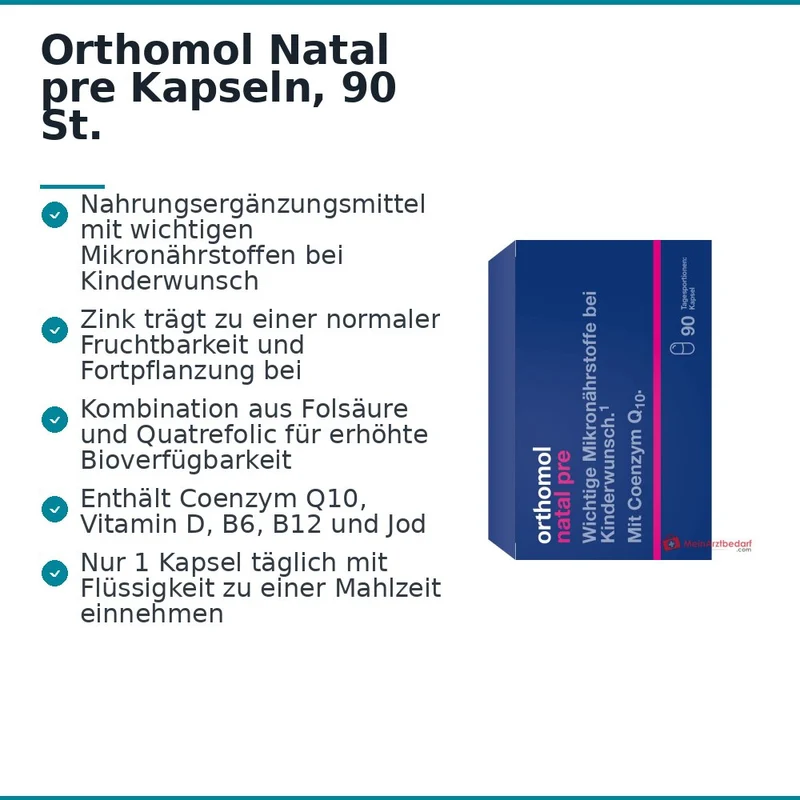 Orthomol Natal pre Kapseln, 90 St.