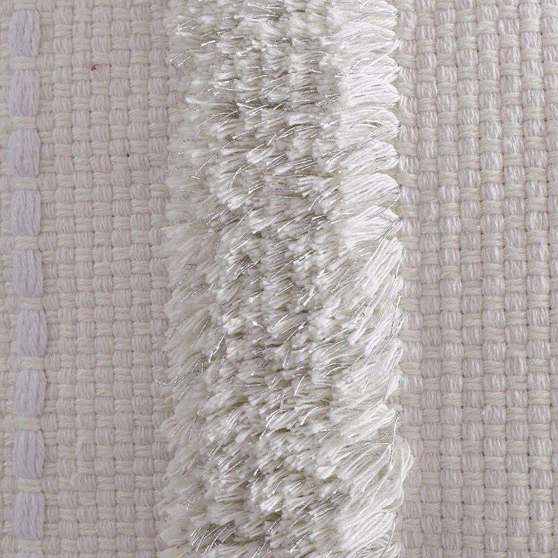 Strukturierter Wohnteppich mit 3D‑Tufting und geometrischem Diamantrelief