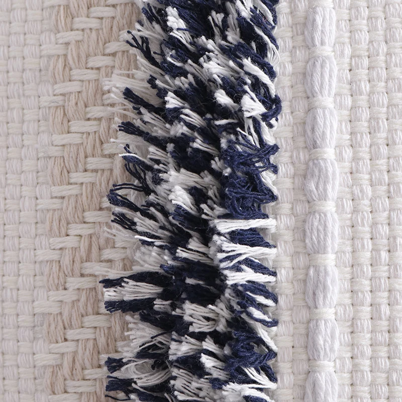Strukturierter Wohnteppich mit 3D‑Tufting und geometrischem Diamantrelief