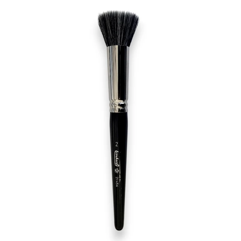 Leonhardy Foundationpinsel zweifarbig, Ziegenhaar-Synthetik-Mix