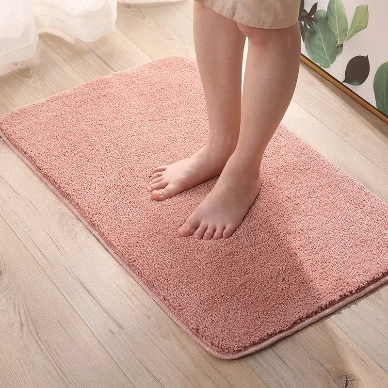 Absorbierender Plüsch-Badevorleger für das Badezimmer