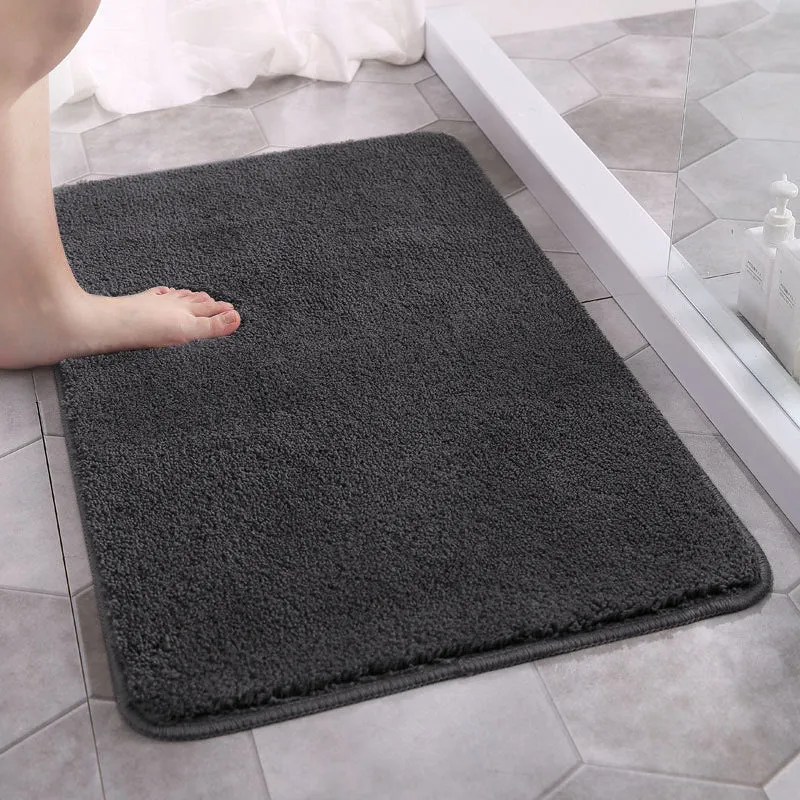 Absorbierender Plüsch-Badevorleger für das Badezimmer