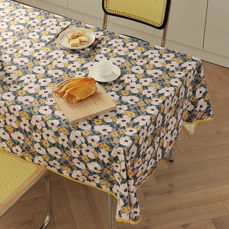 Abwaschbare beschichtete Baumwoll-Tischdecke mit vintage Obst- und Blumenmuster