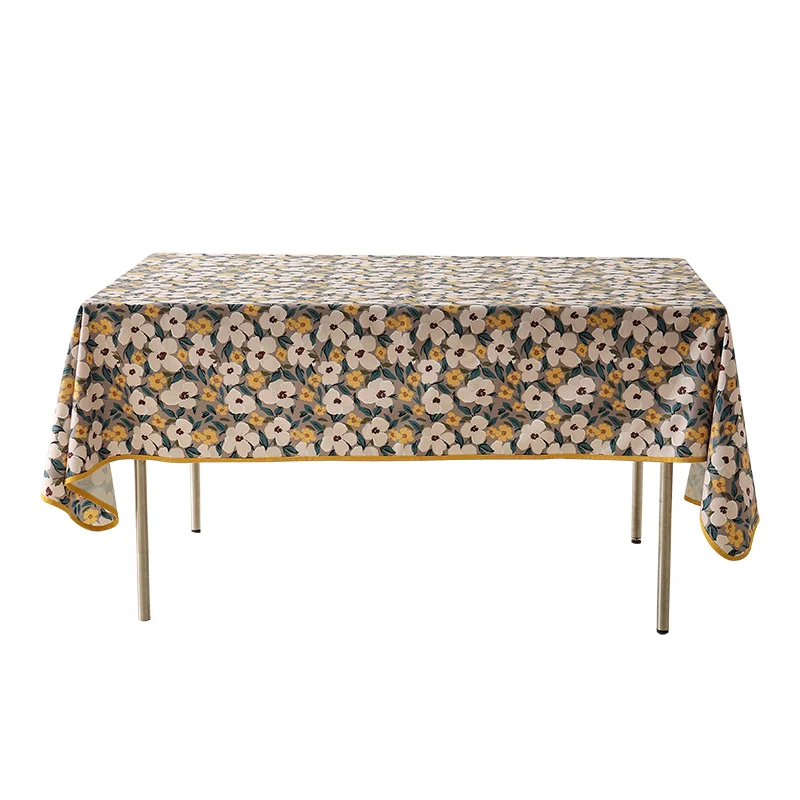 Abwaschbare beschichtete Baumwoll-Tischdecke mit vintage Obst- und Blumenmuster