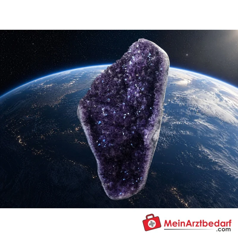 Amethyst-Freiform 103 cm A-Qualität Brasilien mit Stahlsockel Unikat