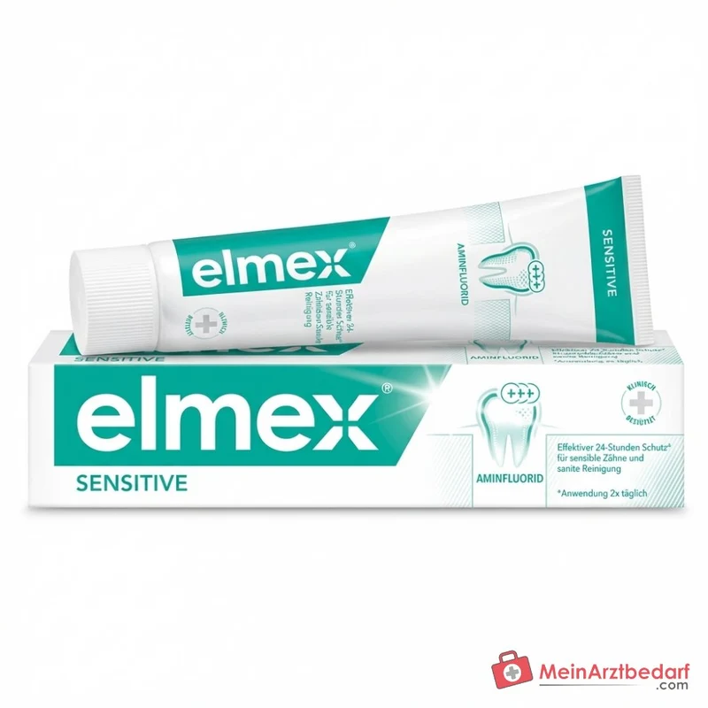 elmex Sensitive Olaflur (Aminfluorid) Zahnpasta, 20 ml