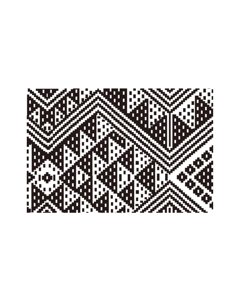 Abwaschbare Tischdecke mit kreisförmigem Retro-Print und PVC‑Beschichtung
