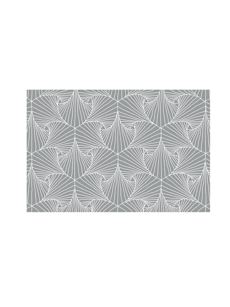 Abwaschbare Tischdecke mit kreisförmigem Retro-Print und PVC‑Beschichtung