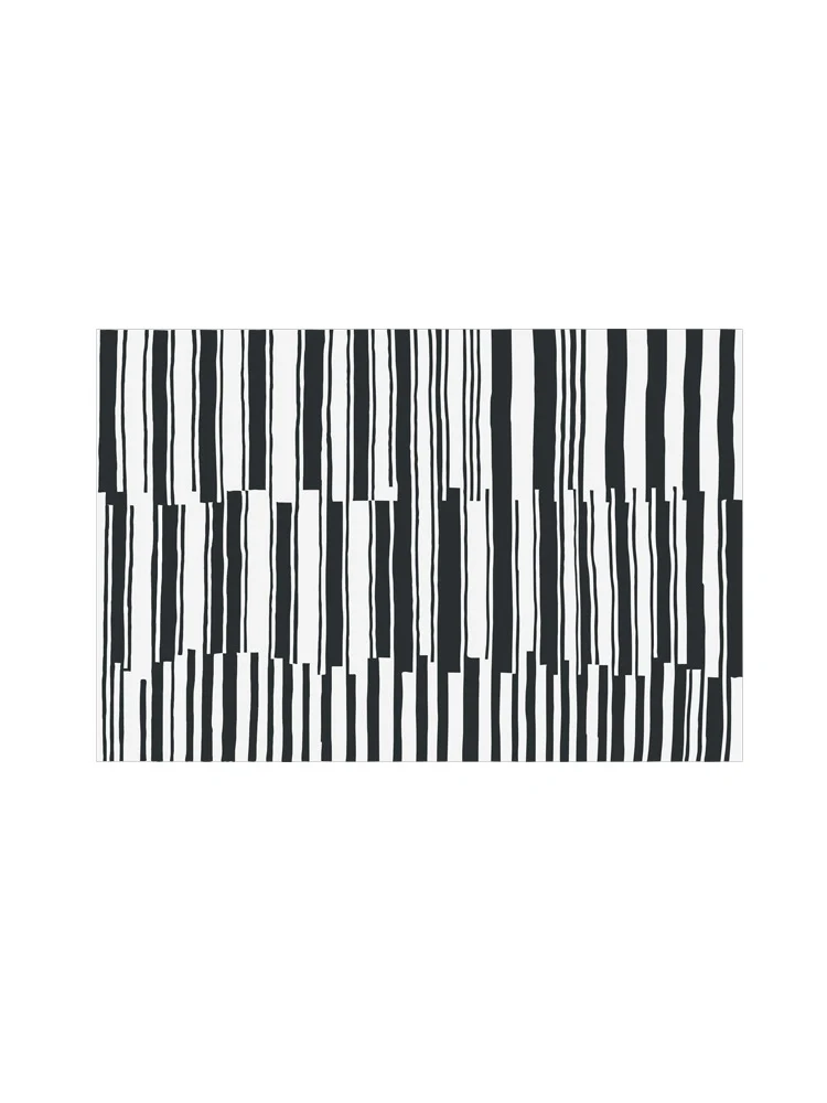 Abwaschbare Tischdecke mit kreisförmigem Retro-Print und PVC‑Beschichtung