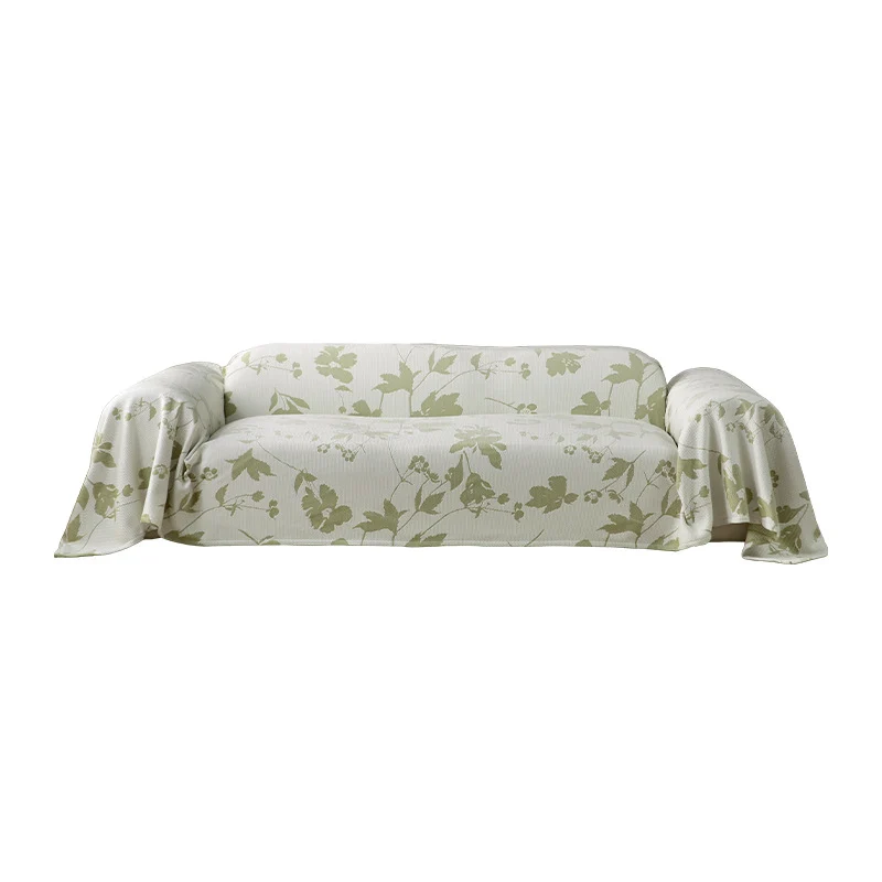 Universeller Sofa-Überwurf mit Blumenrelief und elastischem Saum