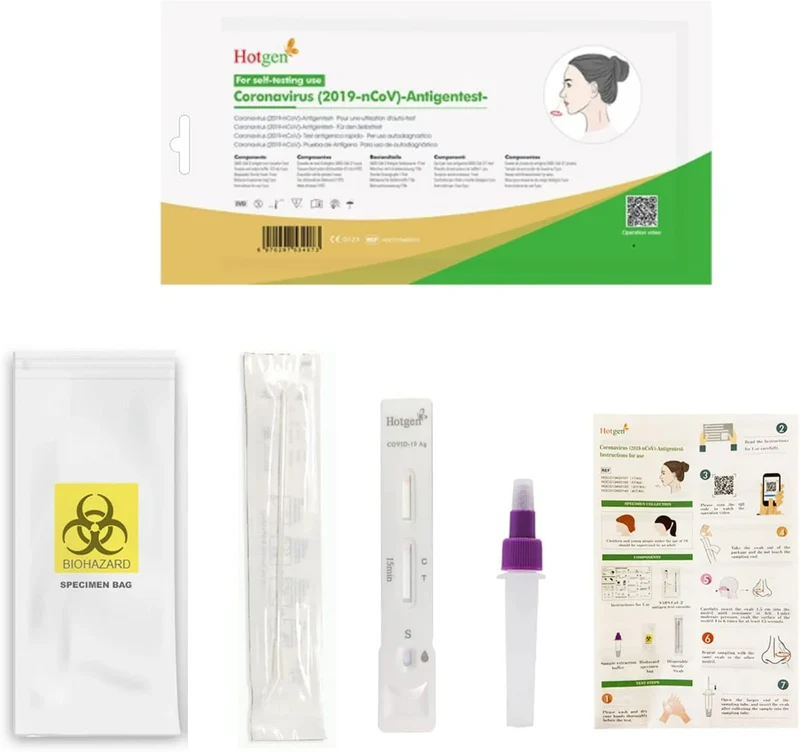 Hotgen® Covid-19 Corona Test für Laien (Selbsttest) - Einzeln verpackt