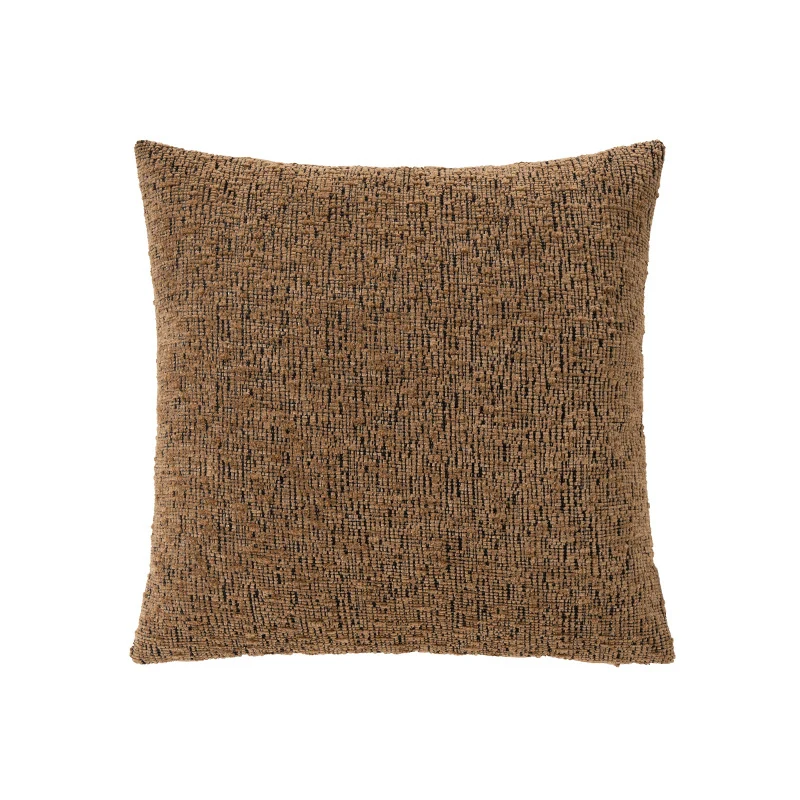 Rechteckiges Chenille-Dekokissen mit strukturierter Oberfläche