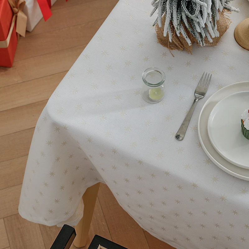 Rechteckige Jacquard-Tischdecke mit diamantgewebter Struktur