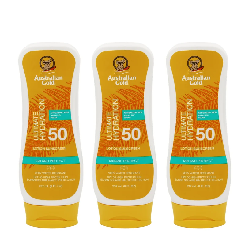 Australian Gold SPF50 Lotion 3x237ml