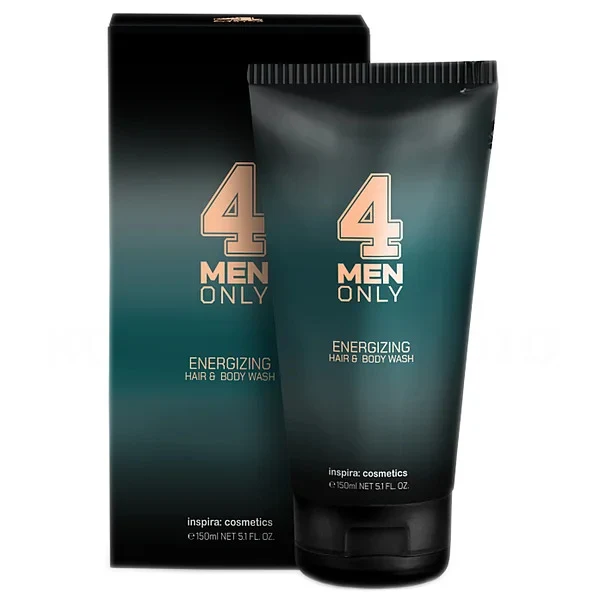 inspira:cosmetics - 4 MEN ONLY Energizing Hair & Body Wash 150 ml