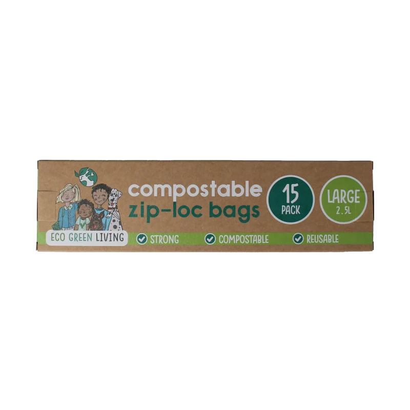 Eco Green Living Bewaarzakjes hersluitbaar 15 stuks