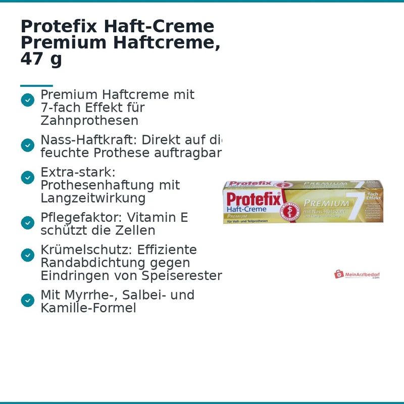 Protefix Haft-Creme Premium Haftcreme, 47 g