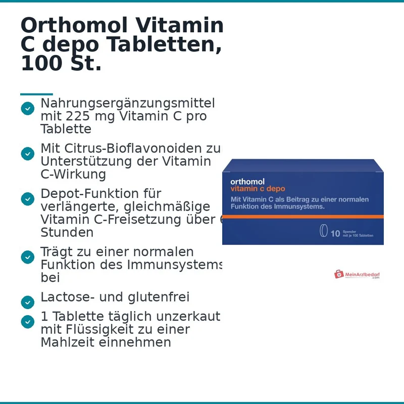 Orthomol Vitamin C depo Tabletten, 100 St.