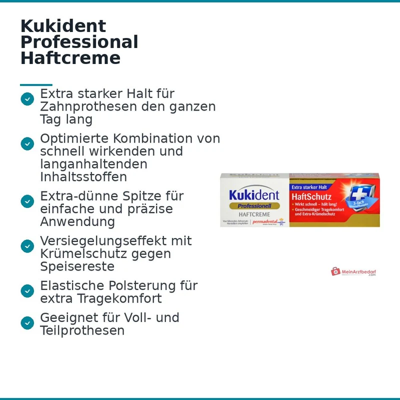 Kukident Professional Haftcreme HaftSchutz Extra Stark Creme, 40 g