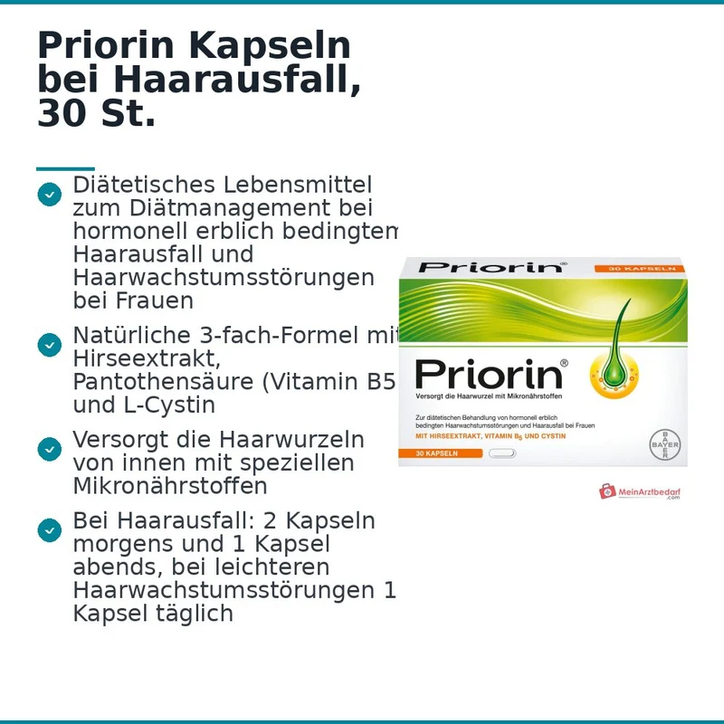 Priorin Kapseln bei Haarausfall, 30 St.