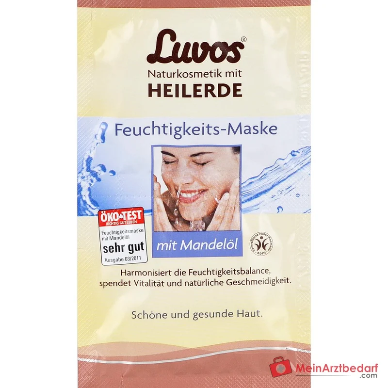 Luvos Heilerde Feuchtigkeits-Maske mit Mandelöl Gesichtsmaske, 2x7,5 ml
