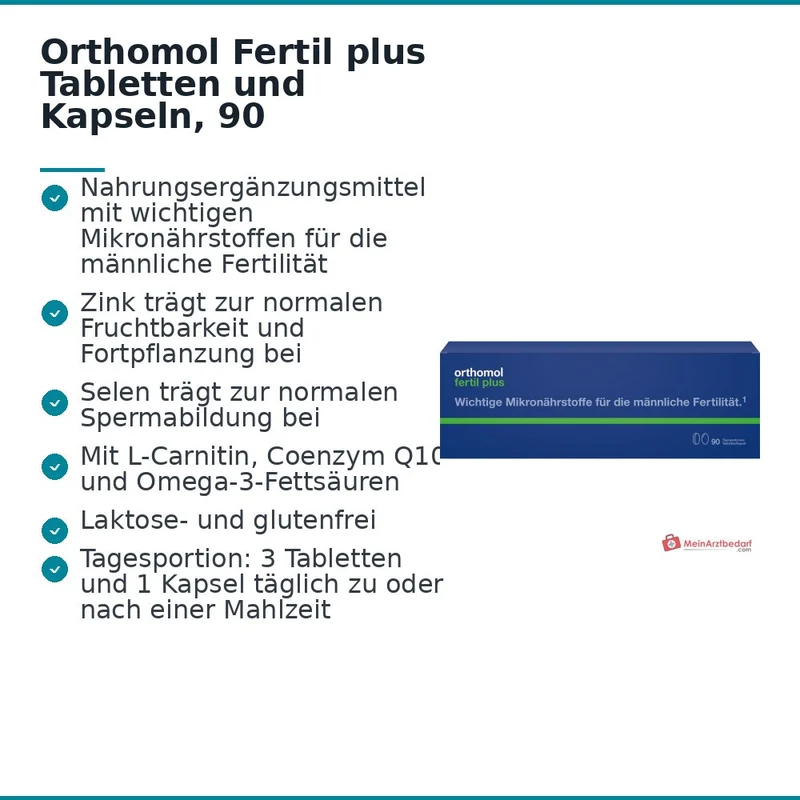 Orthomol Fertil plus Tabletten und Kapseln, 90 Tagesportionen