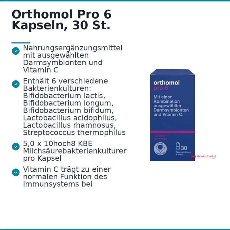 Orthomol Pro 6 Kapseln, 30 St.