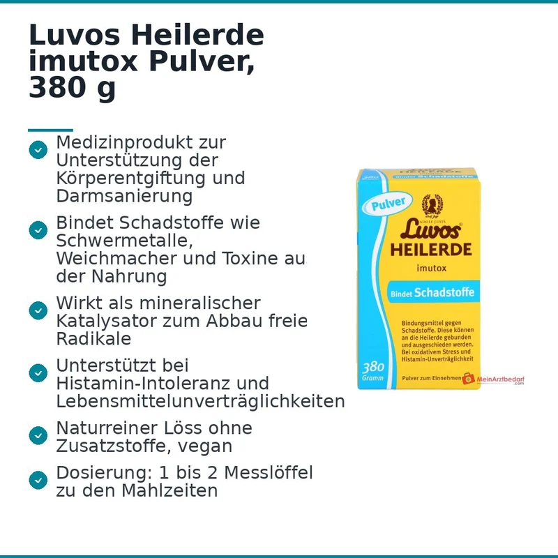 Luvos Heilerde imutox Pulver, 380 g