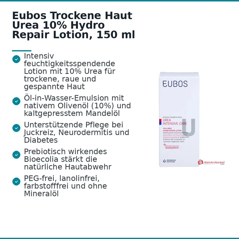 Eubos Trockene Haut Urea 10% Hydro Repair Lotion, 150 ml