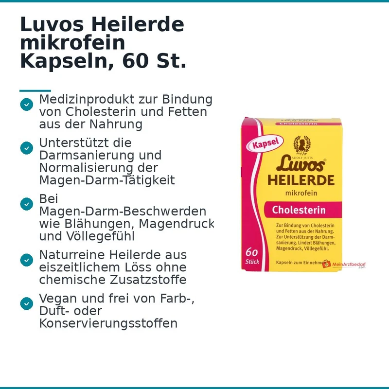 Luvos Heilerde mikrofein Kapseln, 60 St.