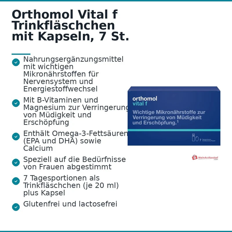 Orthomol Vital f Trinkfläschchen mit Kapseln, 7 St.