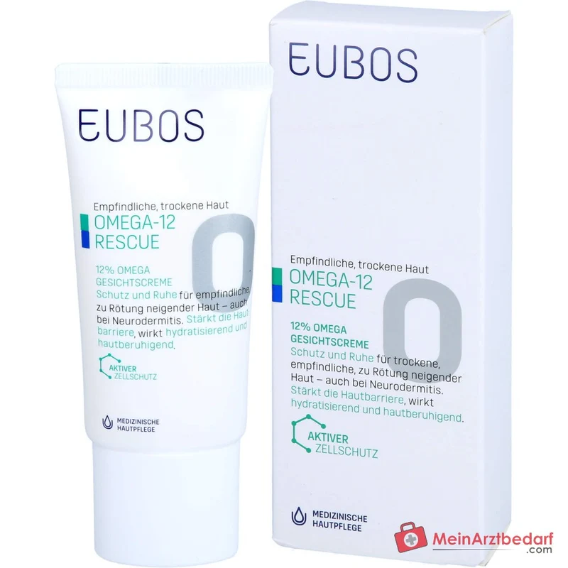 Eubos Omega Gesichtscreme Omega-3 / Omega-6 / Omega-9 Fettsäuren Creme, 50 ml