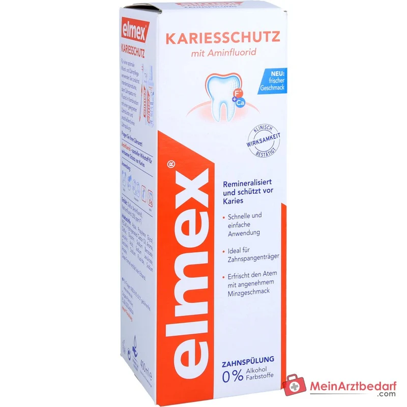 elmex Kariesschutz Aminfluorid Zahnspülung, 400 ml
