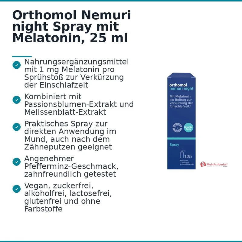 Orthomol Nemuri night Spray mit Melatonin, 25 ml