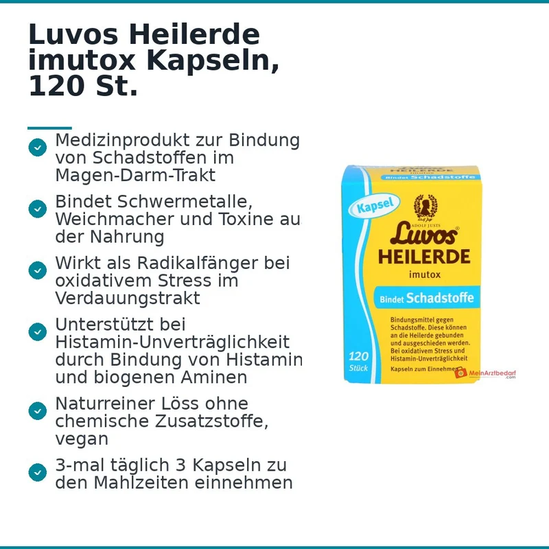 Luvos Heilerde imutox Kapseln, 120 St.