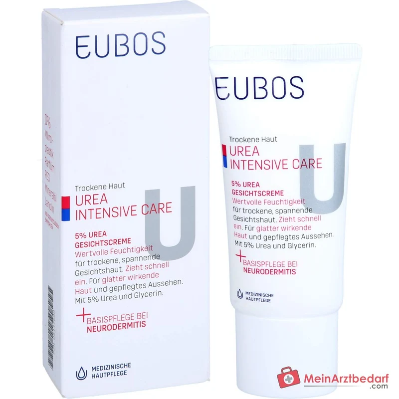 Eubos Trockene Haut Urea 5% Gesichtscreme, 50 ml
