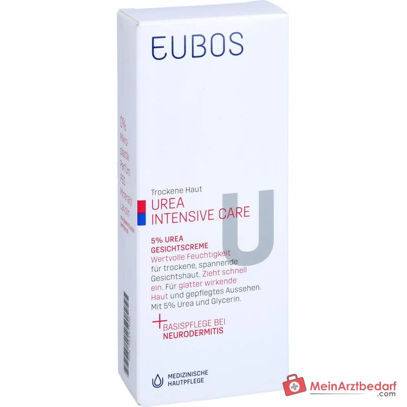 Eubos Trockene Haut Urea 5% Gesichtscreme, 50 ml