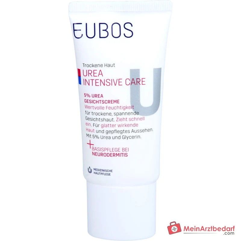 Eubos Trockene Haut Urea 5% Gesichtscreme, 50 ml