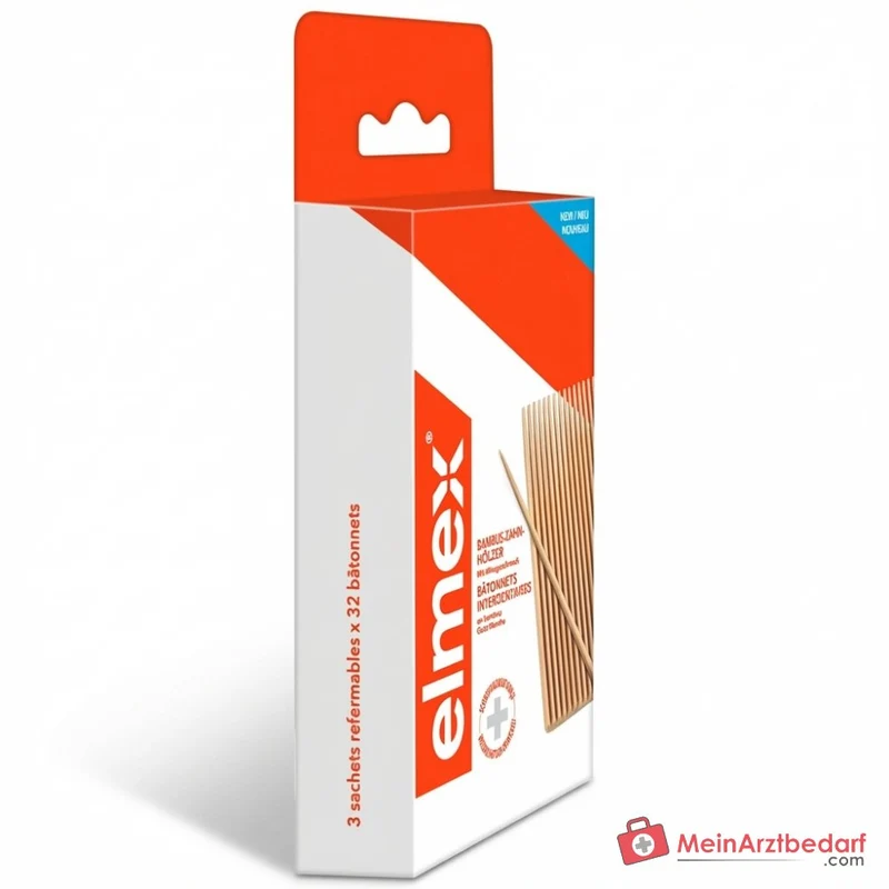 elmex Zahnhölzer Aminfluorid Interdentalpflege, 3x38 St.