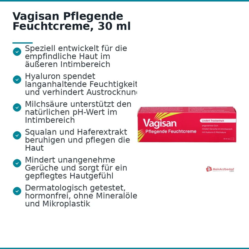 Vagisan Pflegende Feuchtcreme, 30 ml