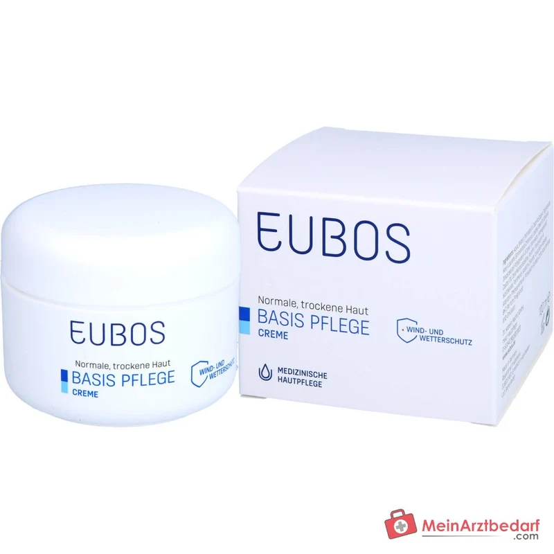 Eubos Basis Pflege Creme Intensivpflege Jojobaöl / Vitamin E / Allantoin / Panthenol Creme, 100 ml