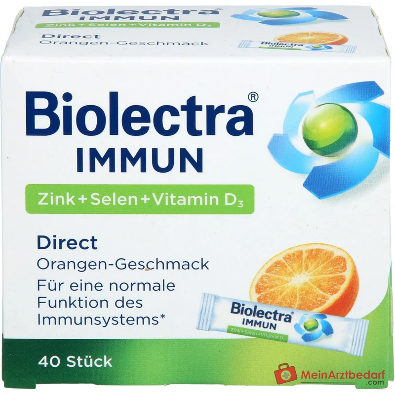 Biolectra Immun Direct Zink / Selen / Vitamin D3 / Histidin Micro-Pellets, 40 Sticks