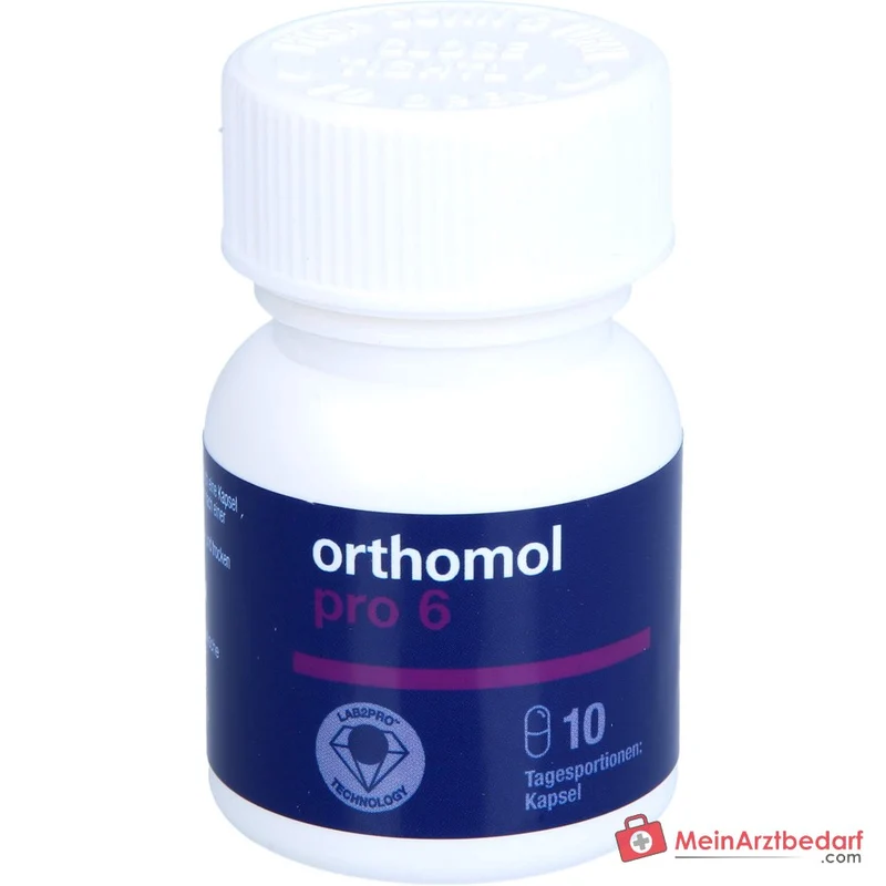 Orthomol Pro 6 Kapseln mit Darmsymbionten und Vitamin C, 10 St.