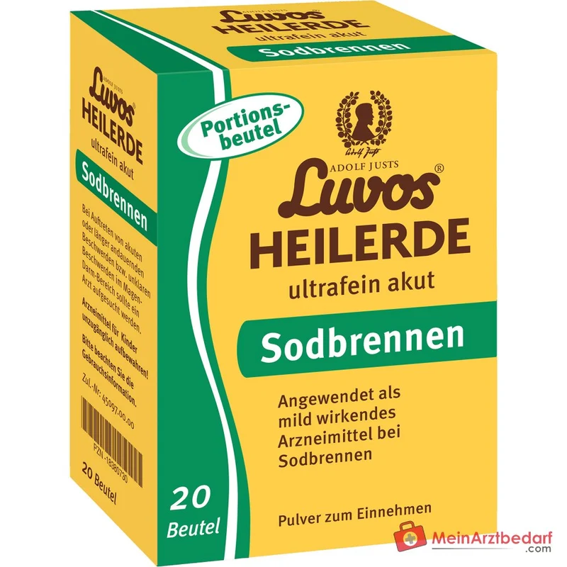 Luvos Heilerde ultrafein akut bei Sodbrennen Pulver, 20 Beutel