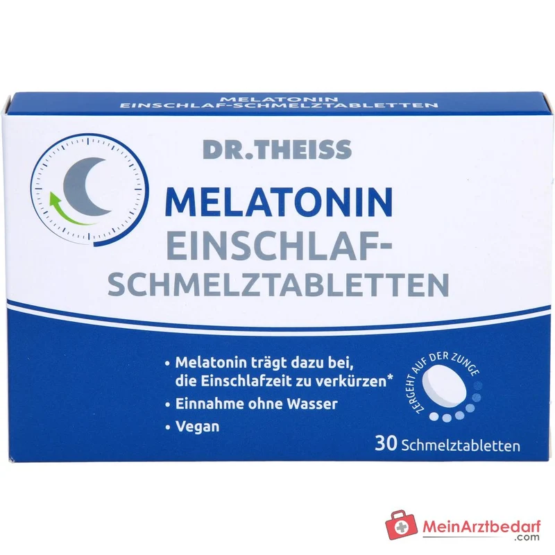 Dr. Theiss Melatonin Einschlaf-Schmelztabletten mit Melatonin, 30 St.