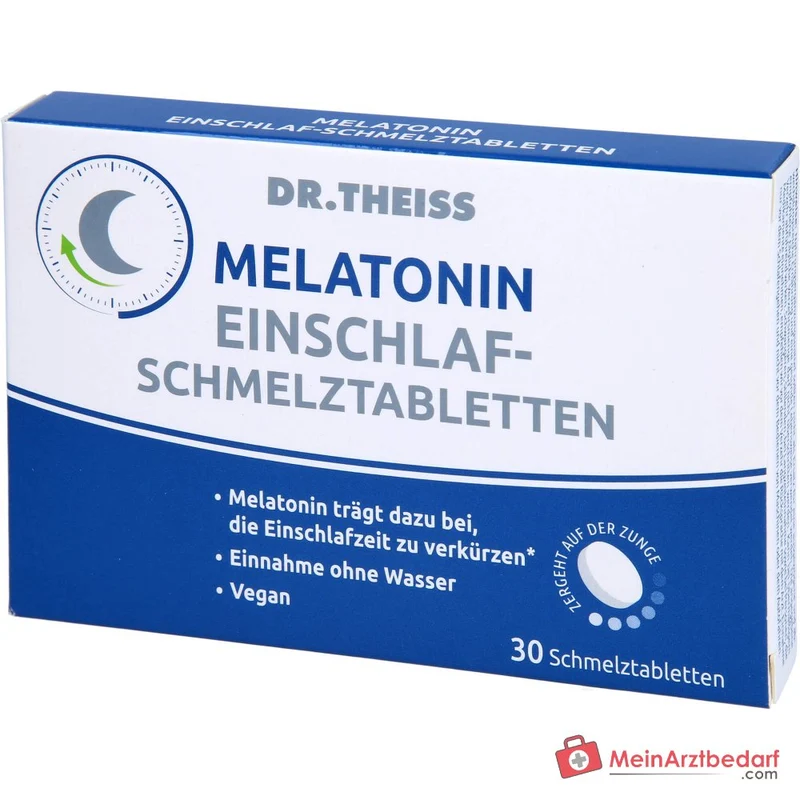 Dr. Theiss Melatonin Einschlaf-Schmelztabletten mit Melatonin, 30 St.