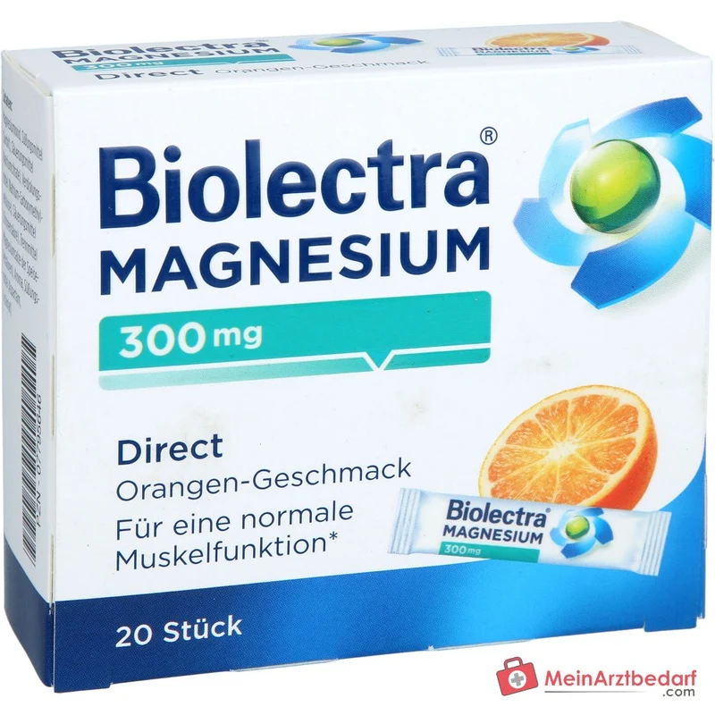 Biolectra Magnesium Direct Magnesiumoxid Direktgranulat Orange, 20 Sticks