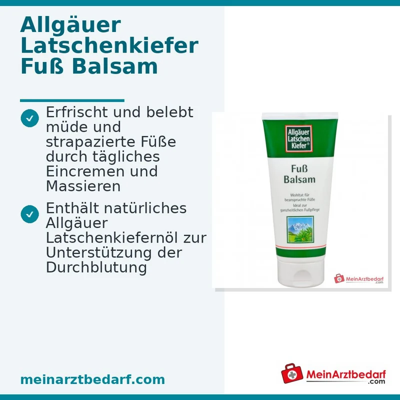 Allgäuer Latschenkiefer Fuß Balsam Latschenkiefernöl Balsam, 200 ml