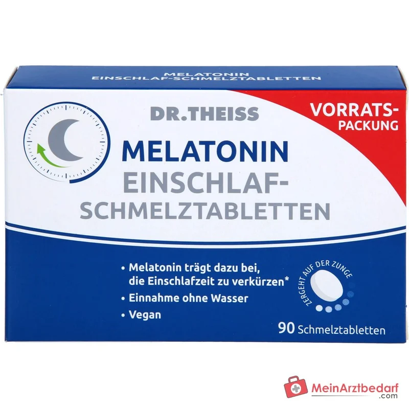 Dr. Theiss Melatonin Einschlaf-Schmelztabletten 1 mg, 90 St.