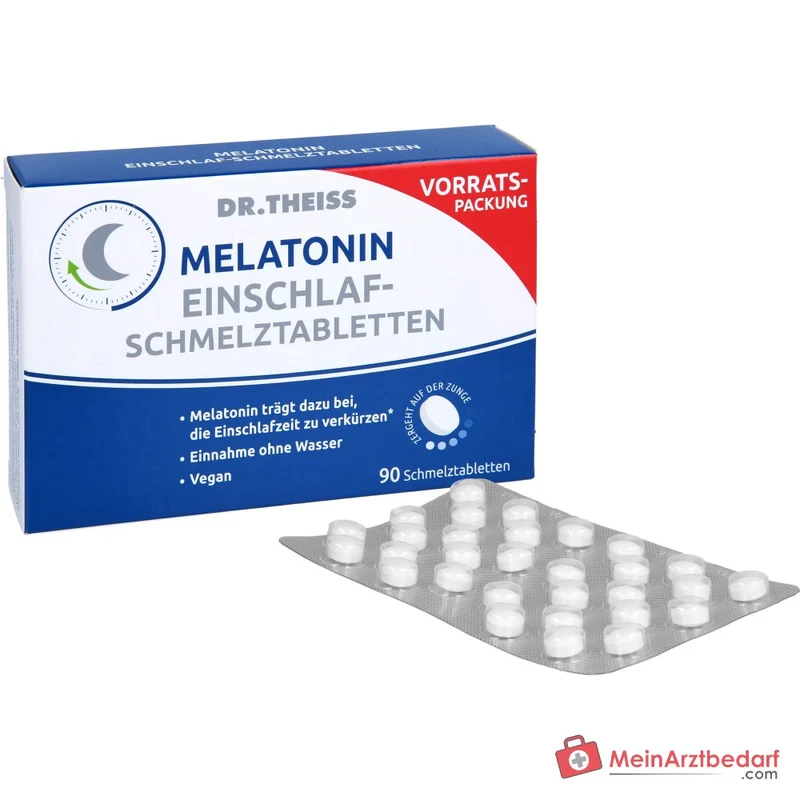 Dr. Theiss Melatonin Einschlaf-Schmelztabletten 1 mg, 90 St.